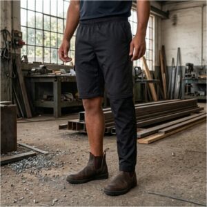 Calça Bermuda Preta Profissional Para Uniforme